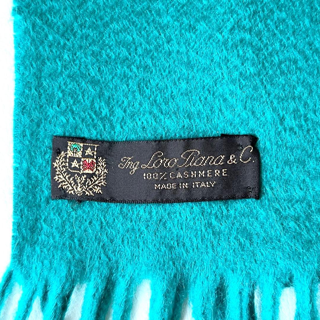 4961【美品】ロロピアーナ　中盤ストール カシミヤ 100％ イタリア製