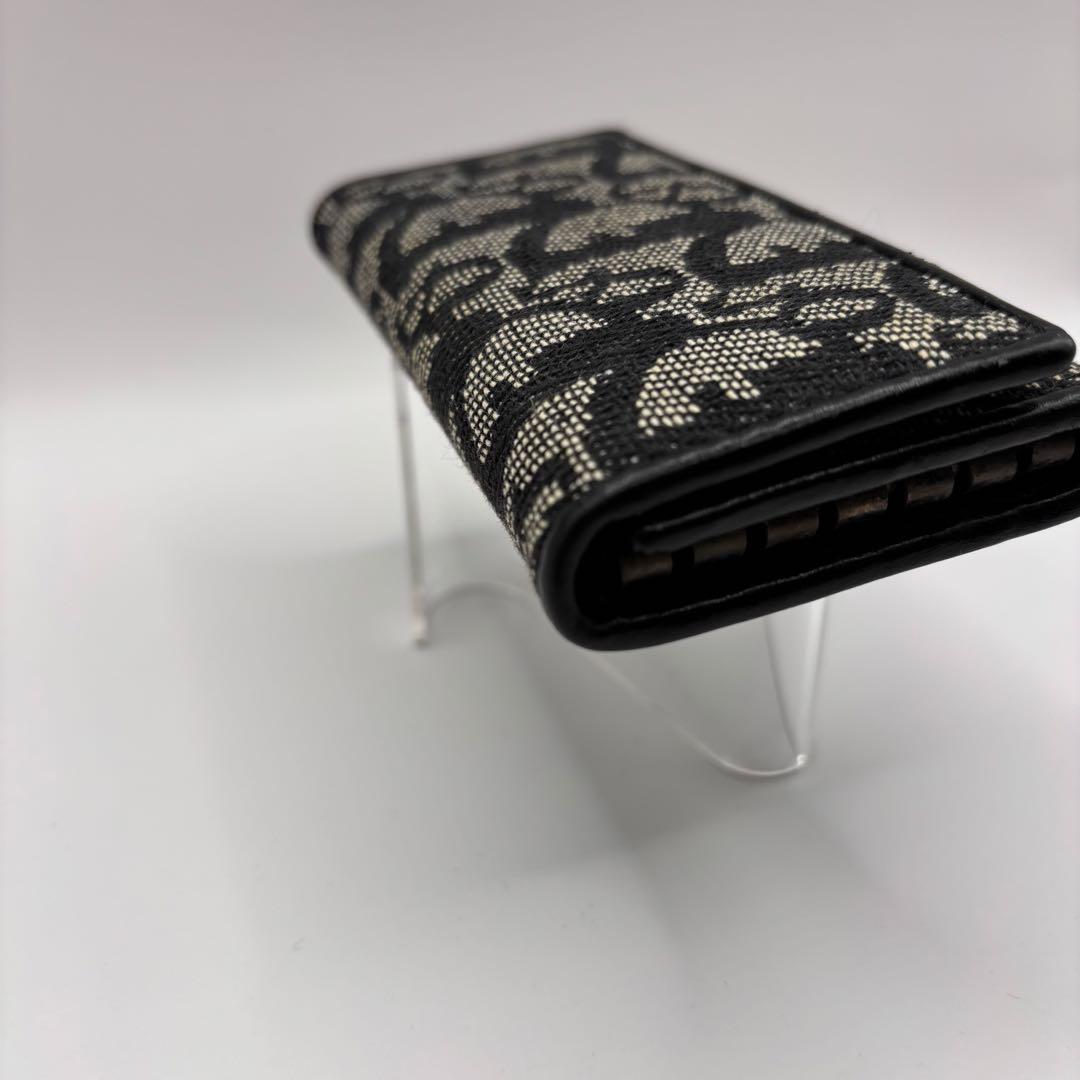 christian dior キーケース　6連　トロッター　グレー　ブラック
