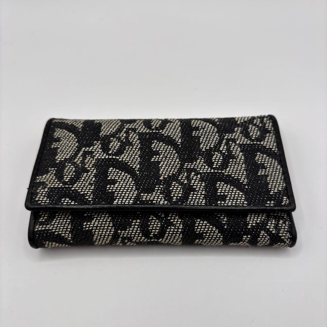 christian dior キーケース　6連　トロッター　グレー　ブラック