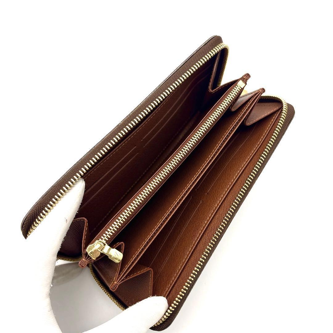 未使用保管品◆ルイヴィトン ジッピーウォレット モノグラム 長財布 ブラウン