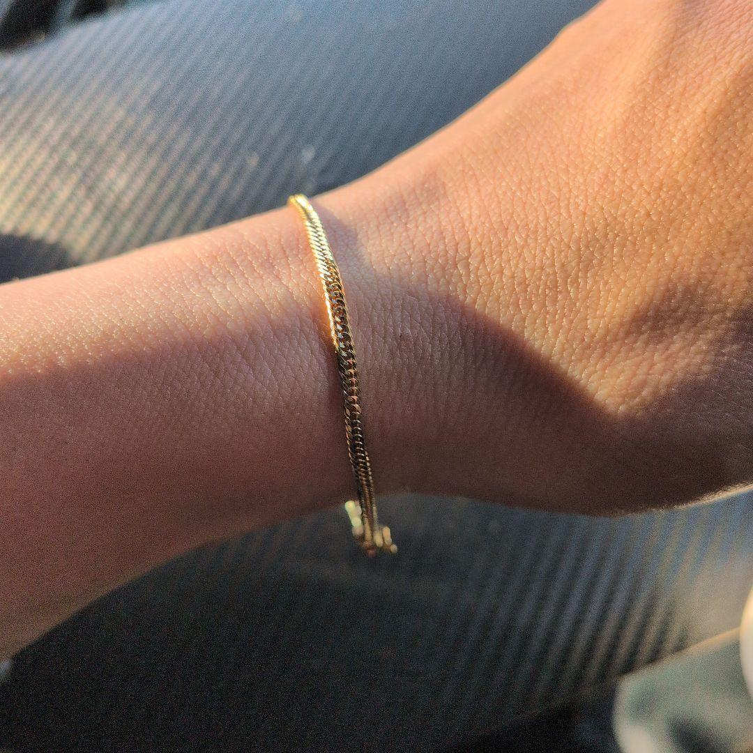 最終値下げ！製品保証書あり！K18喜平ブレスレット12面カットトリプル18cm