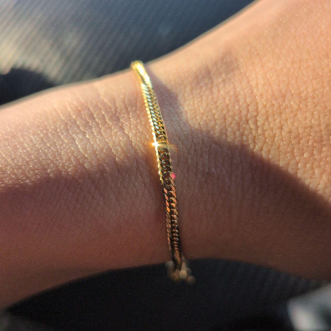 最終値下げ！製品保証書あり！K18喜平ブレスレット12面カットトリプル18cm