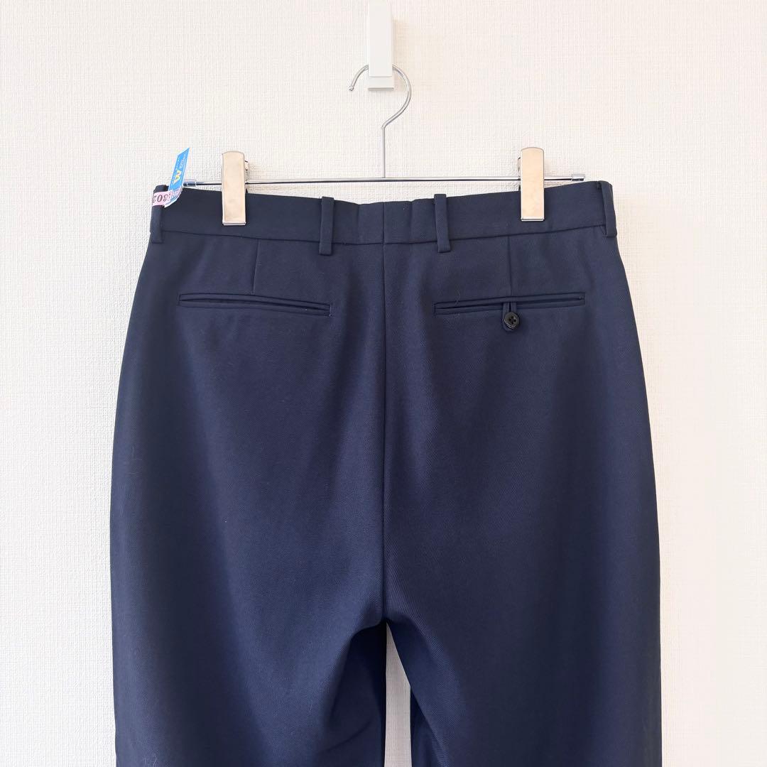 パンツ ATON BACK SATIN BASIC PANTS Navy