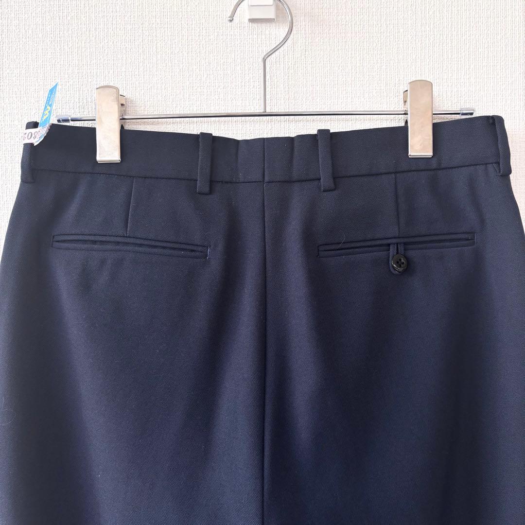 パンツ ATON BACK SATIN BASIC PANTS Navy
