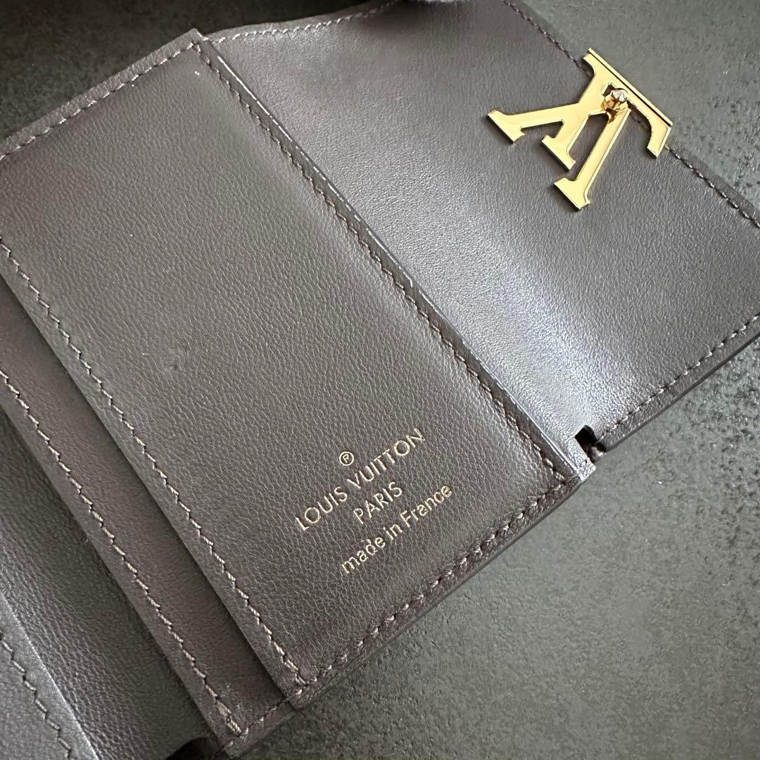 ルイヴィトン ポルトフォイユ カプシーヌ XS ガレ 三つ折り財布 ベージュ