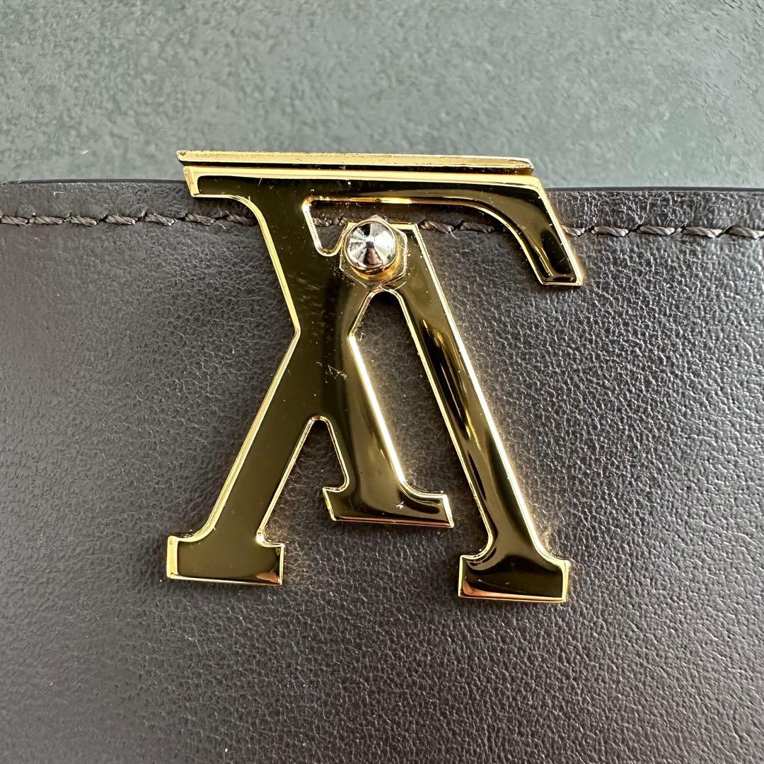 ルイヴィトン ポルトフォイユ カプシーヌ XS ガレ 三つ折り財布 ベージュ