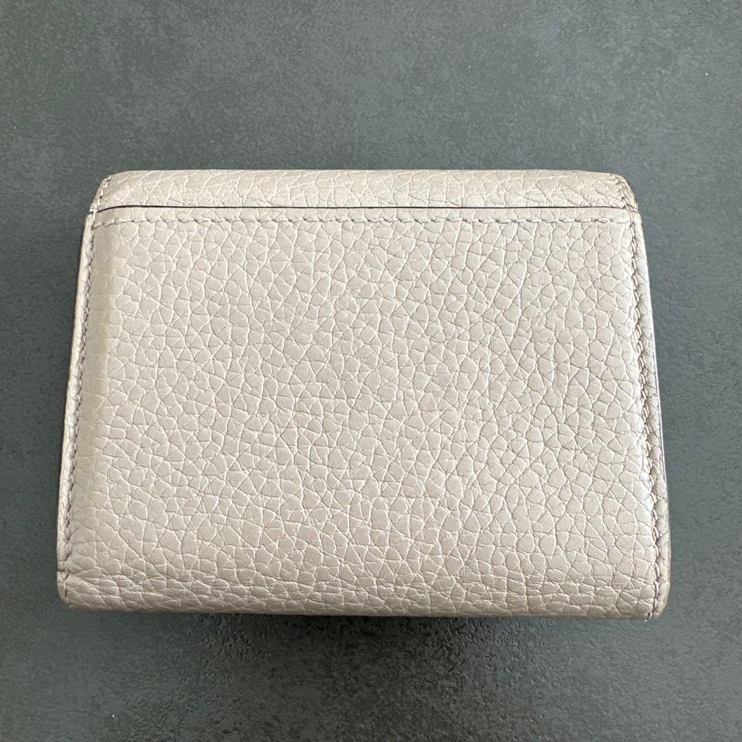 ルイヴィトン ポルトフォイユ カプシーヌ XS ガレ 三つ折り財布 ベージュ