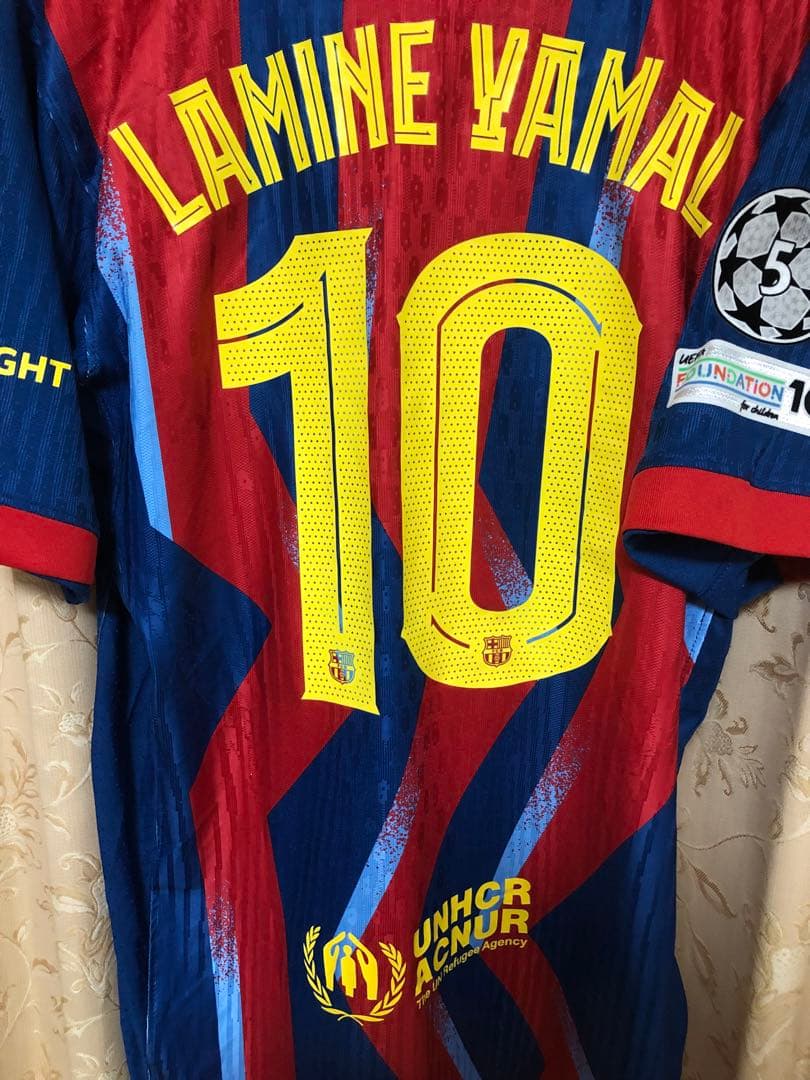 [美品]バルセロナ25-26 4th ラミン・ヤマル オーセンティック Lサイズ