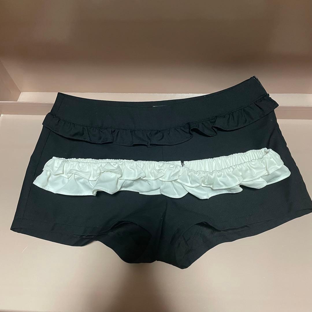 ANDWANG Frill belt mini pants コンビニ支払い❌