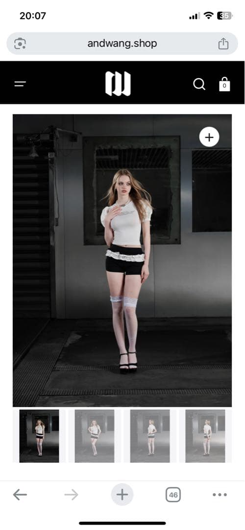 ANDWANG Frill belt mini pants コンビニ支払い❌