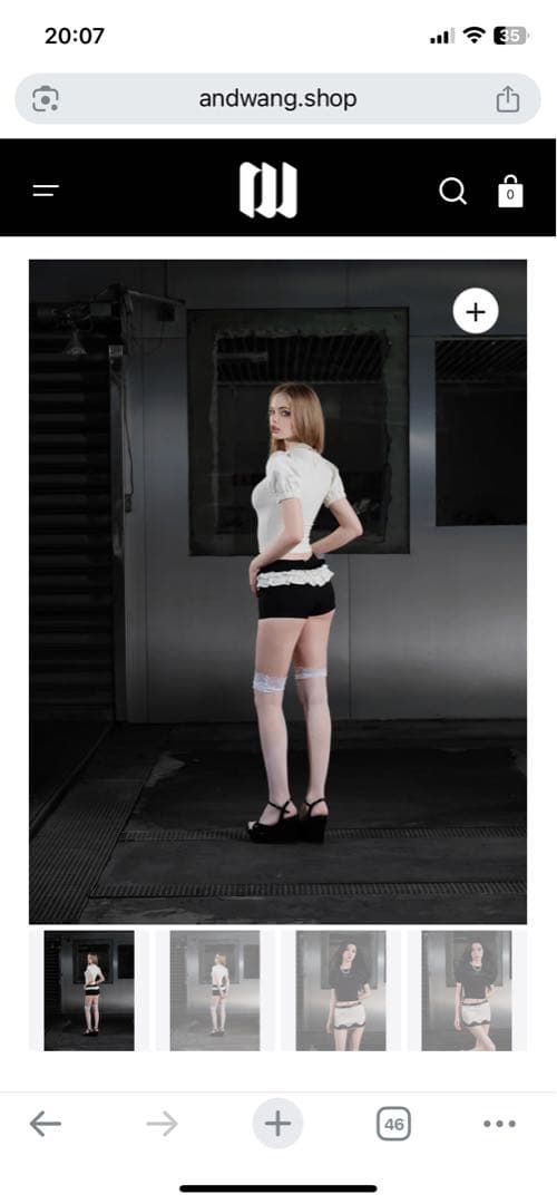 ANDWANG Frill belt mini pants コンビニ支払い❌