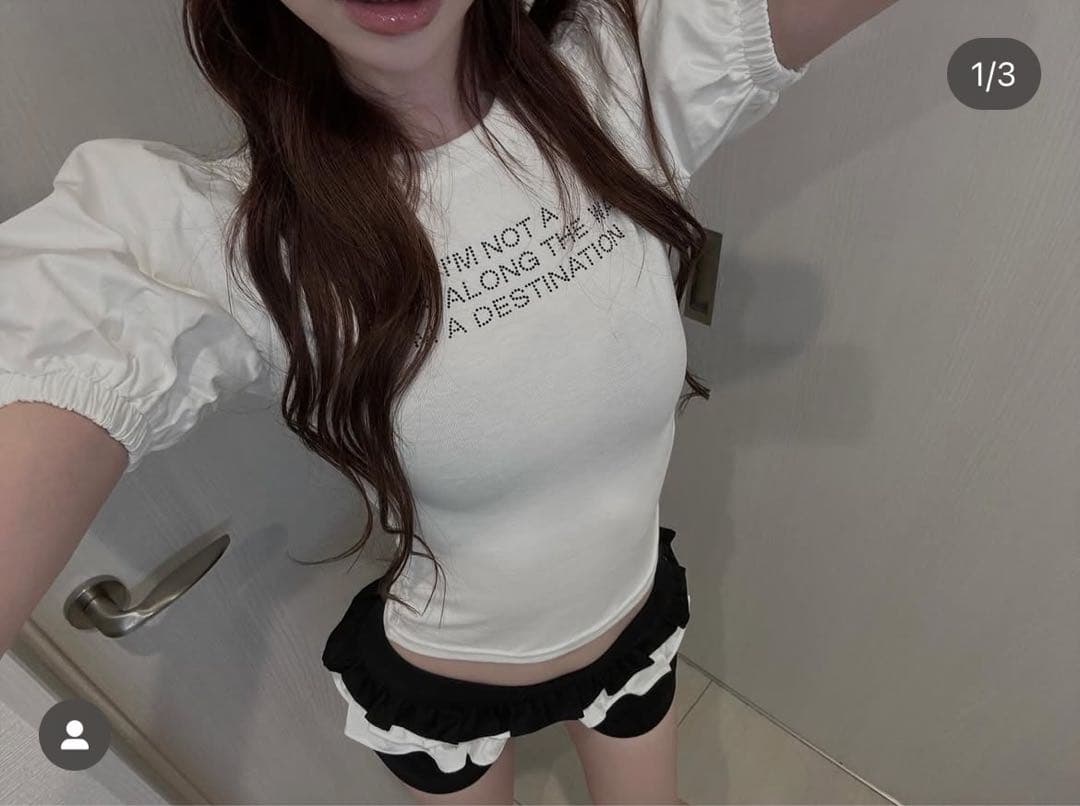 ANDWANG Frill belt mini pants コンビニ支払い❌