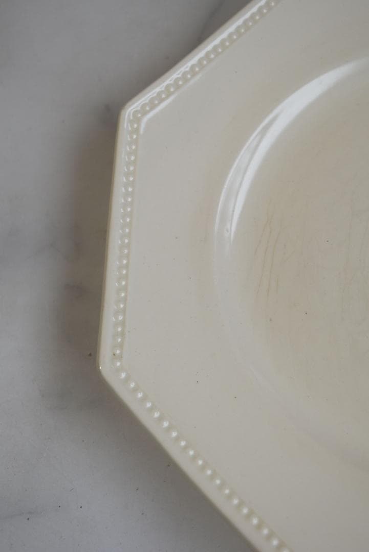 2枚組　サルグミンヌ　オクトゴナル皿　フランスアンティーク