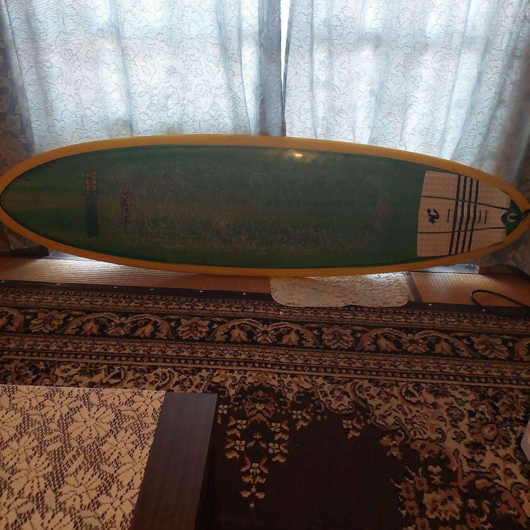 WINDANSEA ロングボード 6.6フィート グリーン/イエロー