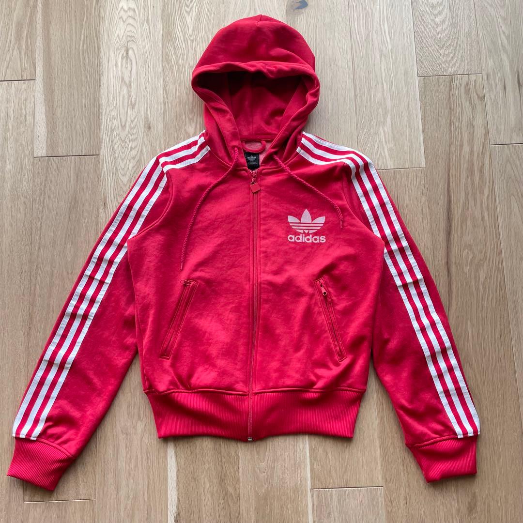 adidas アディダス フード ジャケット ジャージ パーカ トラック80s
