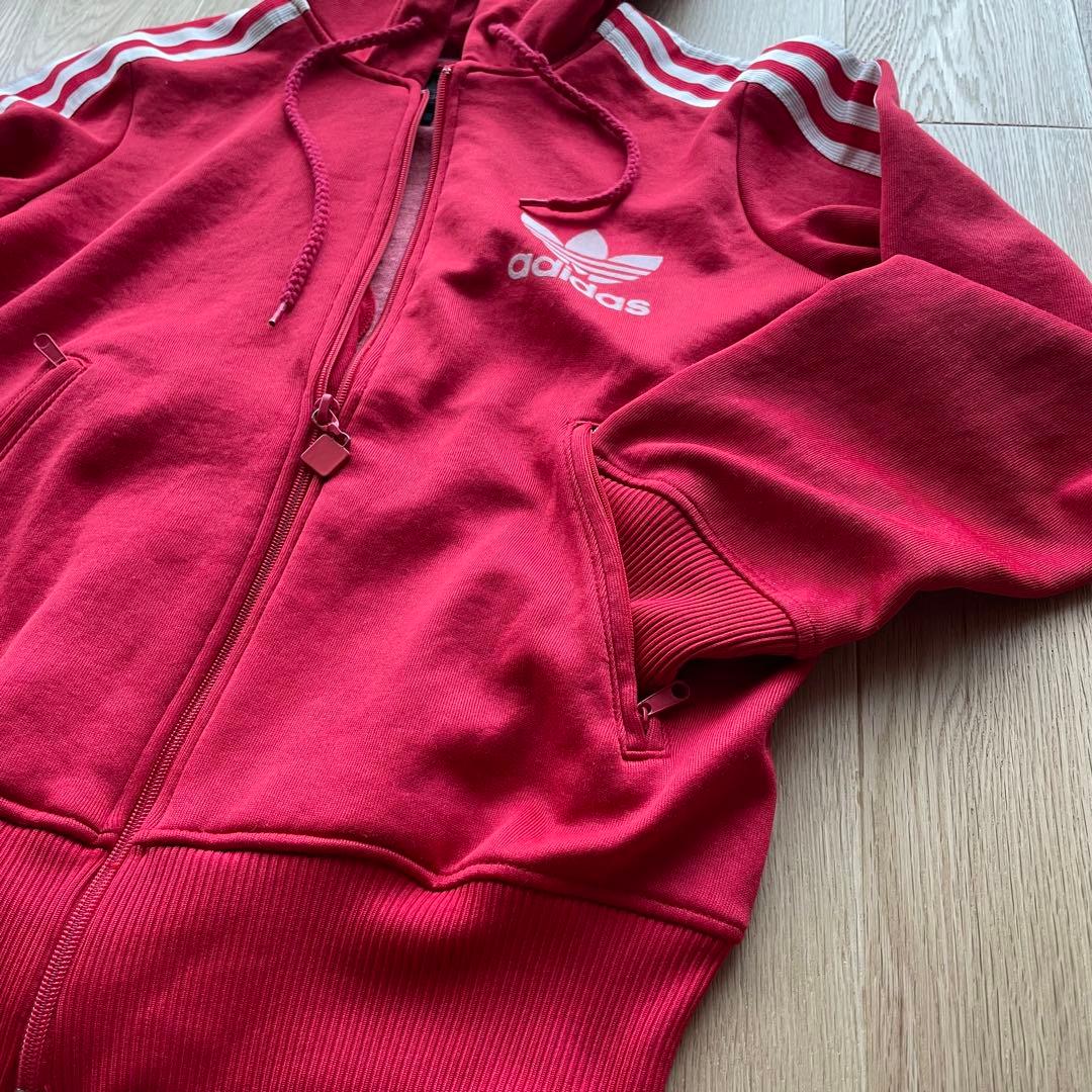 adidas アディダス フード ジャケット ジャージ パーカ トラック80s