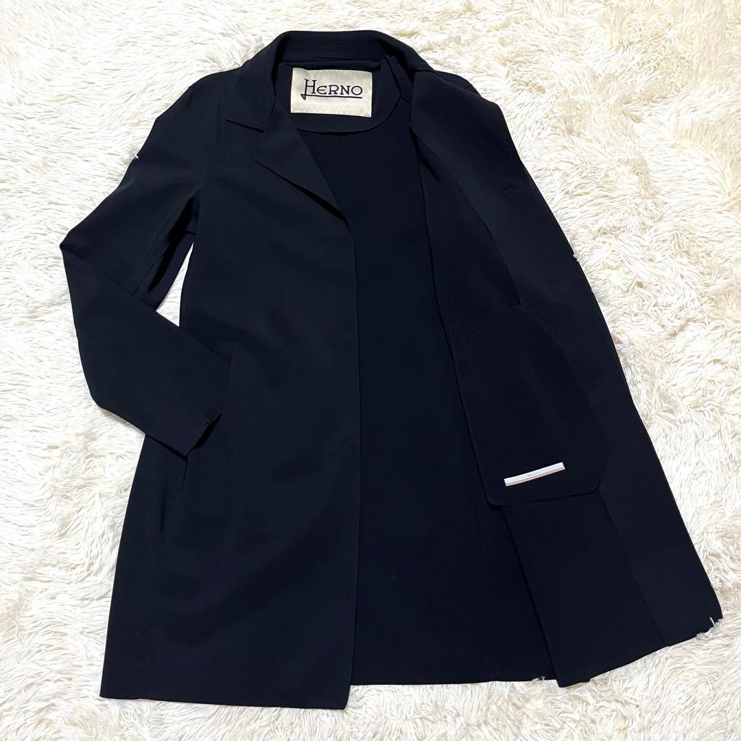 HERNO ヘルノ ストレッチコート スプリング NAVY