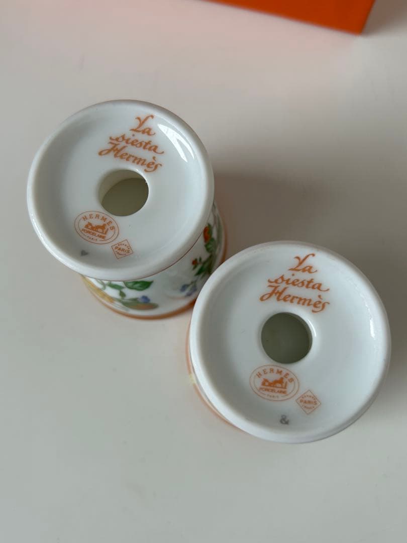 エルメス・シエスタ・エッグスタンド2個セット・レア未使用品