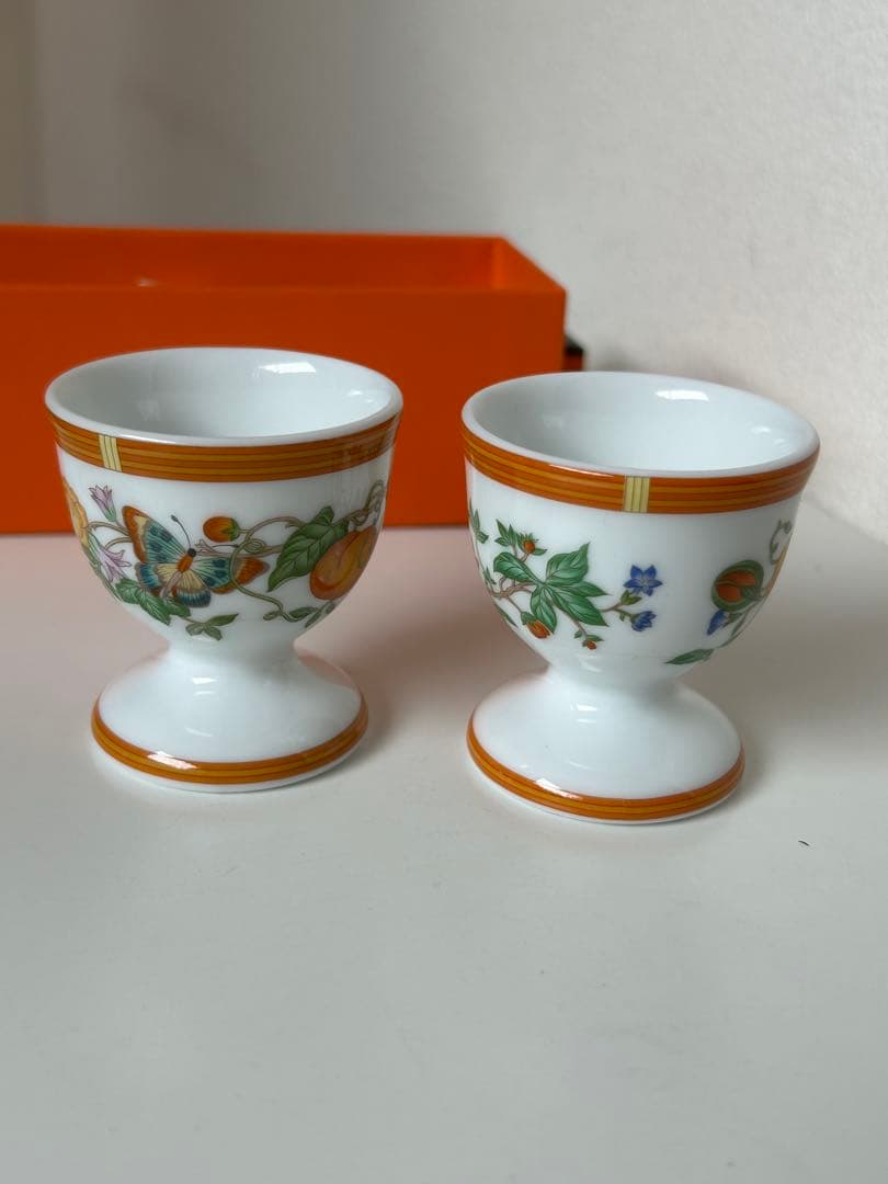 エルメス・シエスタ・エッグスタンド2個セット・レア未使用品