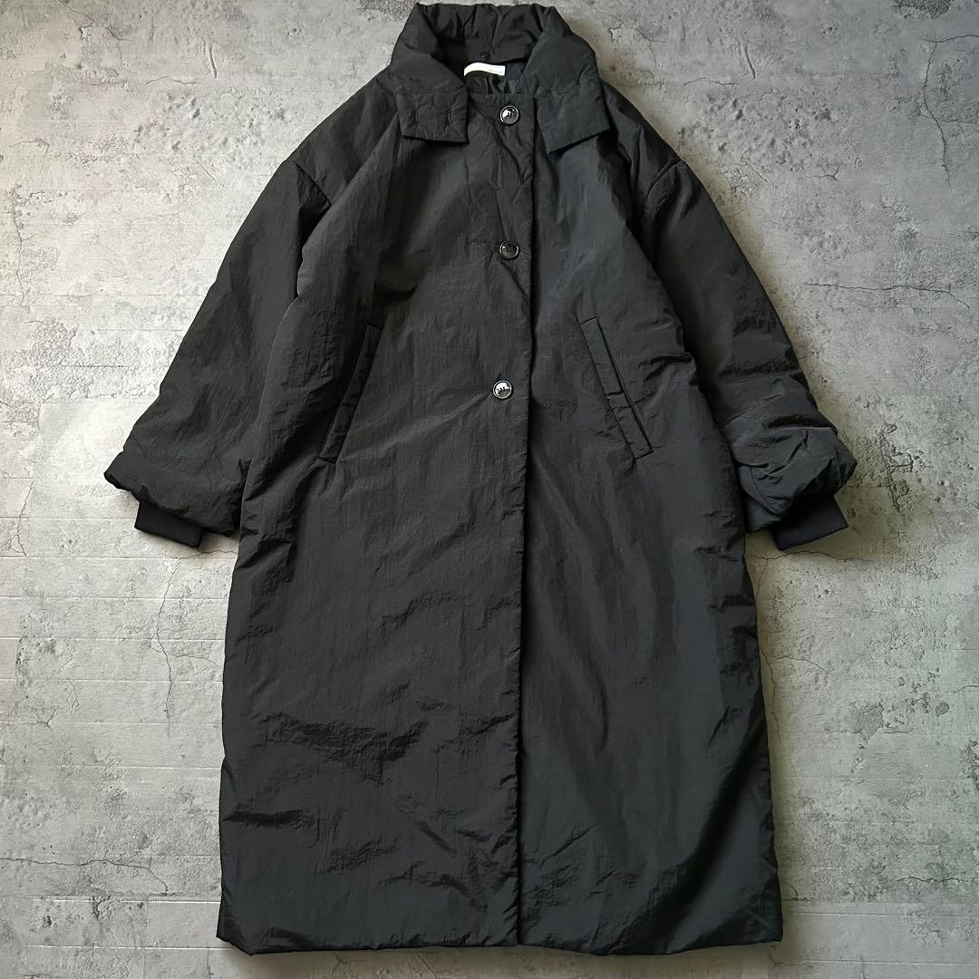 美品✨AUNT MARIES 3WAY 軽量 ロング中綿オーバーサイズコート 黒