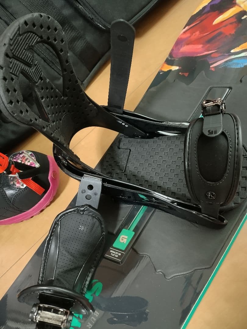 BURTON　スノーボード板　ブーツ　ビンディング　ケース　セット