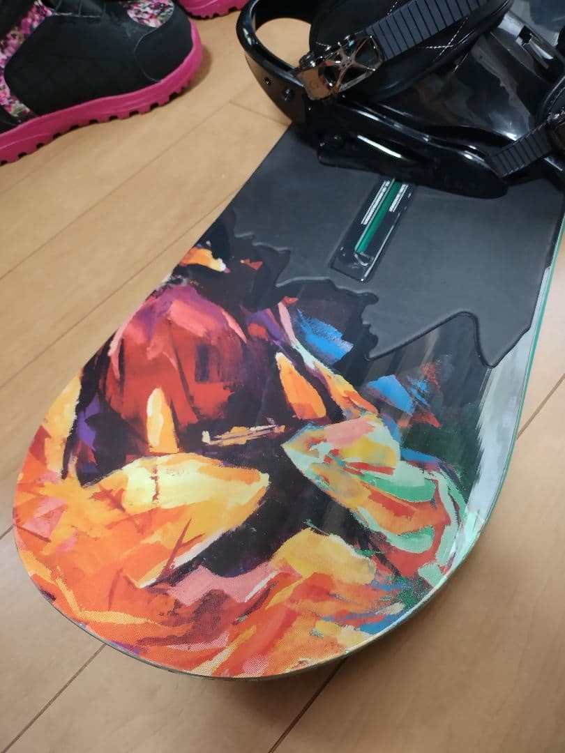 BURTON　スノーボード板　ブーツ　ビンディング　ケース　セット