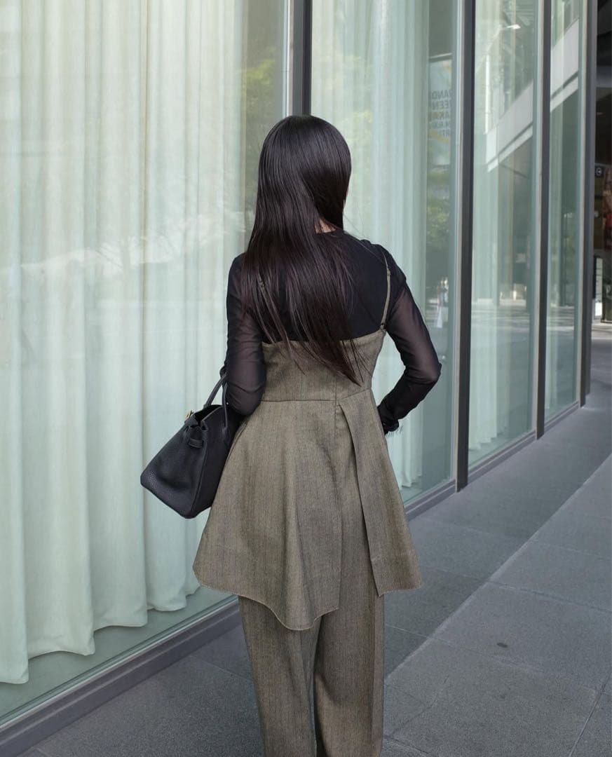 サロペット・オーバーオール・オールインワン CLANE PEPLUM BUSTIER ALL IN ONE mix