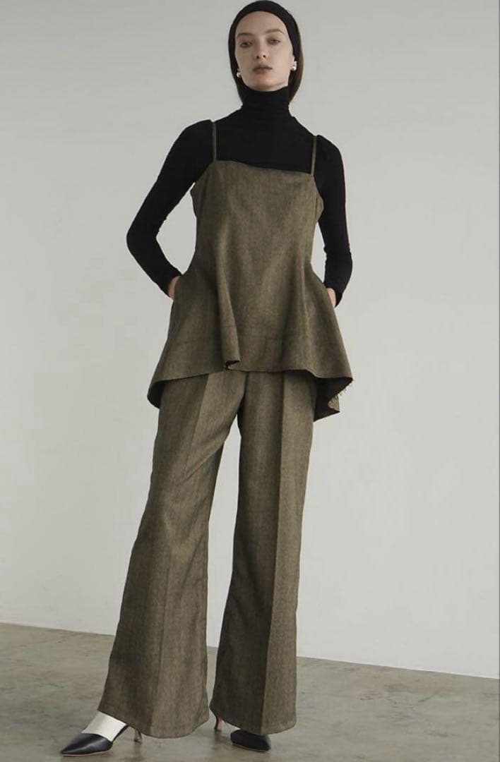 サロペット・オーバーオール・オールインワン CLANE PEPLUM BUSTIER ALL IN ONE mix