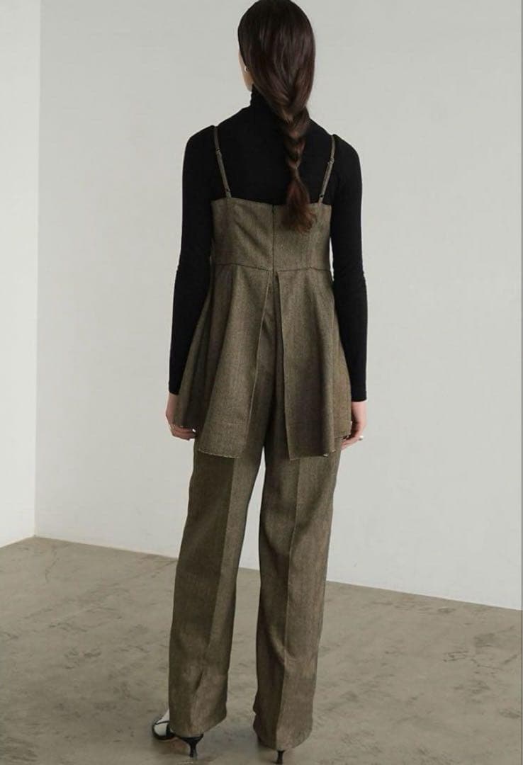 サロペット・オーバーオール・オールインワン CLANE PEPLUM BUSTIER ALL IN ONE mix