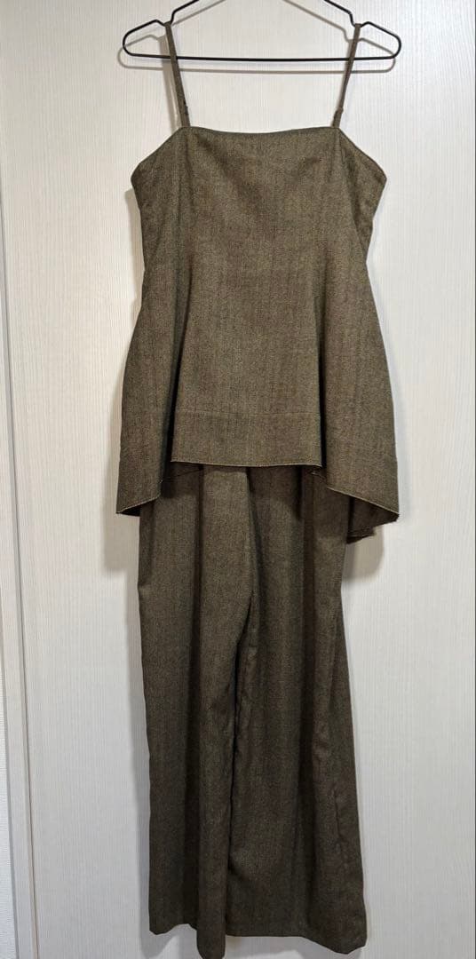 サロペット・オーバーオール・オールインワン CLANE PEPLUM BUSTIER ALL IN ONE mix