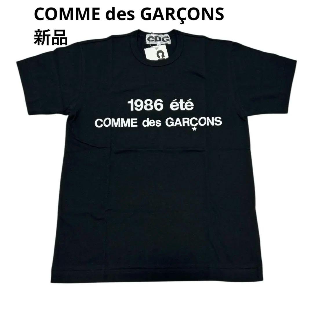新品 CDG コムデギャルソン 1986 ロゴ Tシャツ 黒 L 日本製