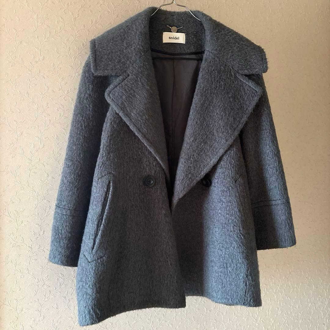 きっき◆SNIDEL◆定価26400円 アルパカ混 コクーンシャギーコート