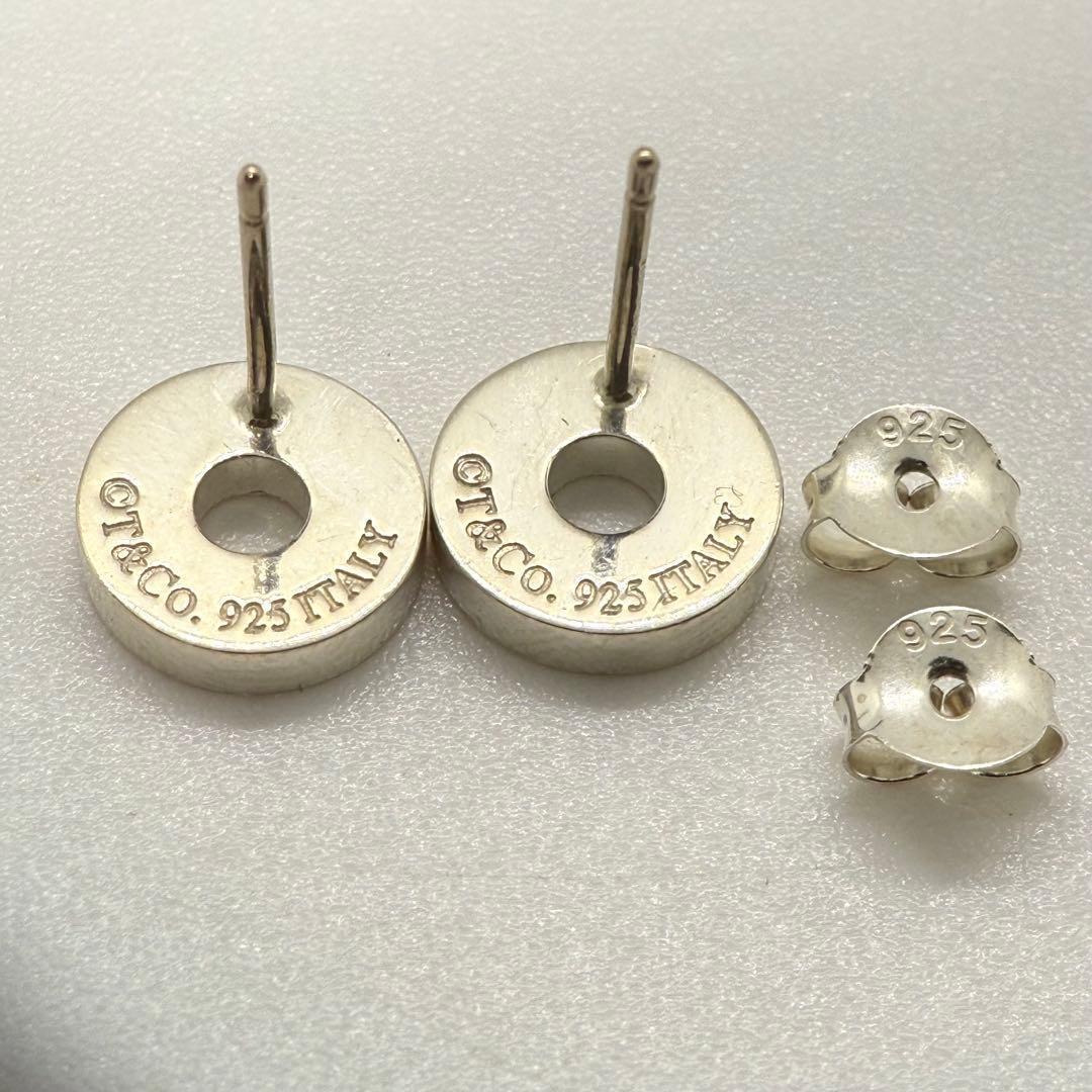 【美品 社外キャッチ】Tiffany&Co. サークル 1837 ピアス