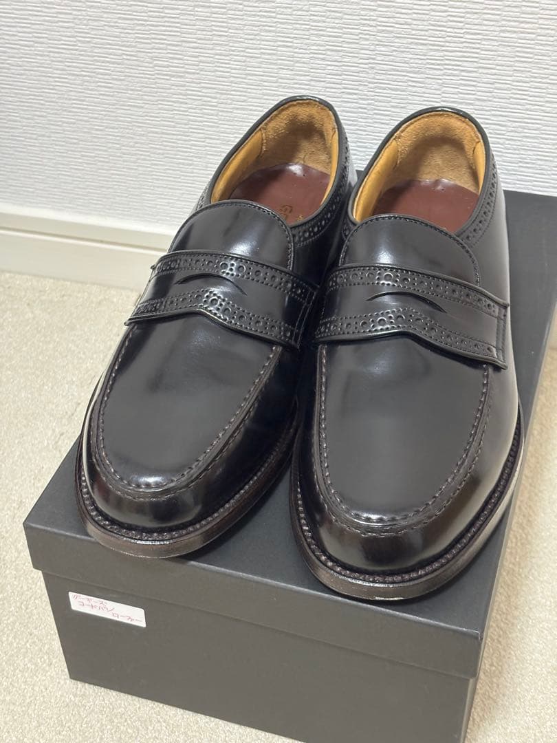 フラッドヘッド　GOOGIES コードバン　ローファー　6ハーフ　24.5 ⑦