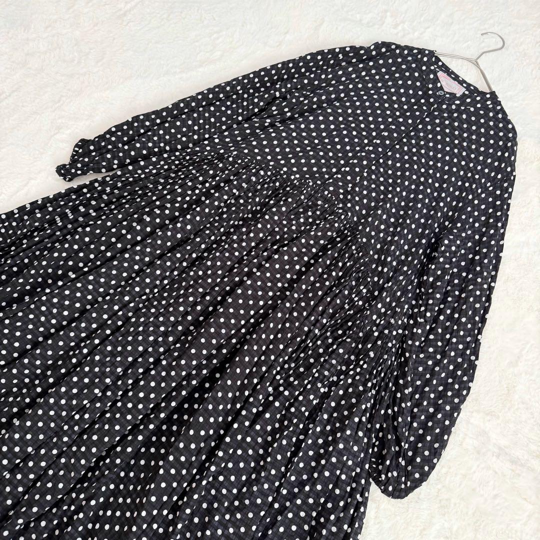 未使用級✨ビアズリー　ドットギャザーワンピース　サイズ1 M 完売品