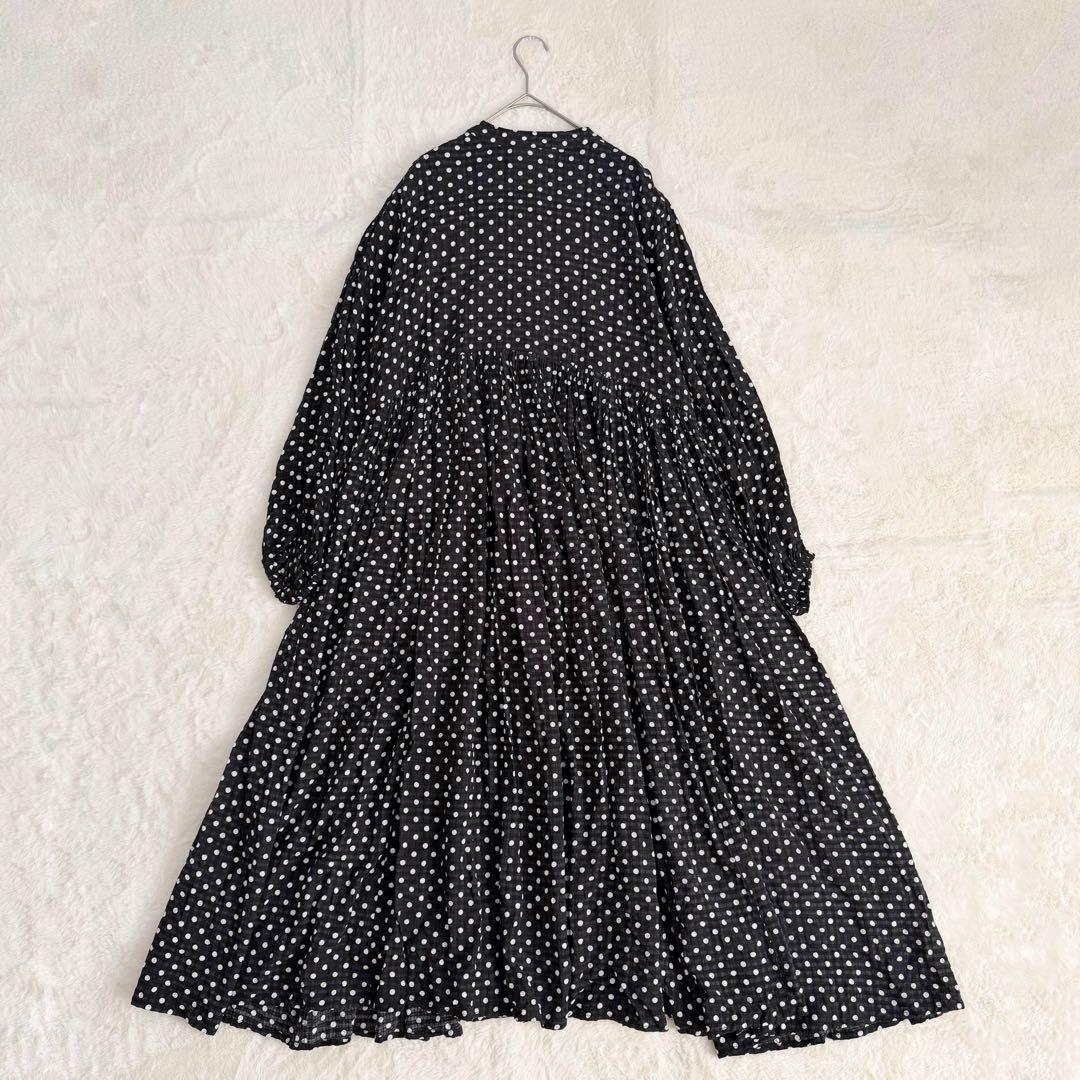 未使用級✨ビアズリー　ドットギャザーワンピース　サイズ1 M 完売品
