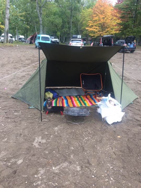 パップテント ファスナー加工済み シェルターハーフテント