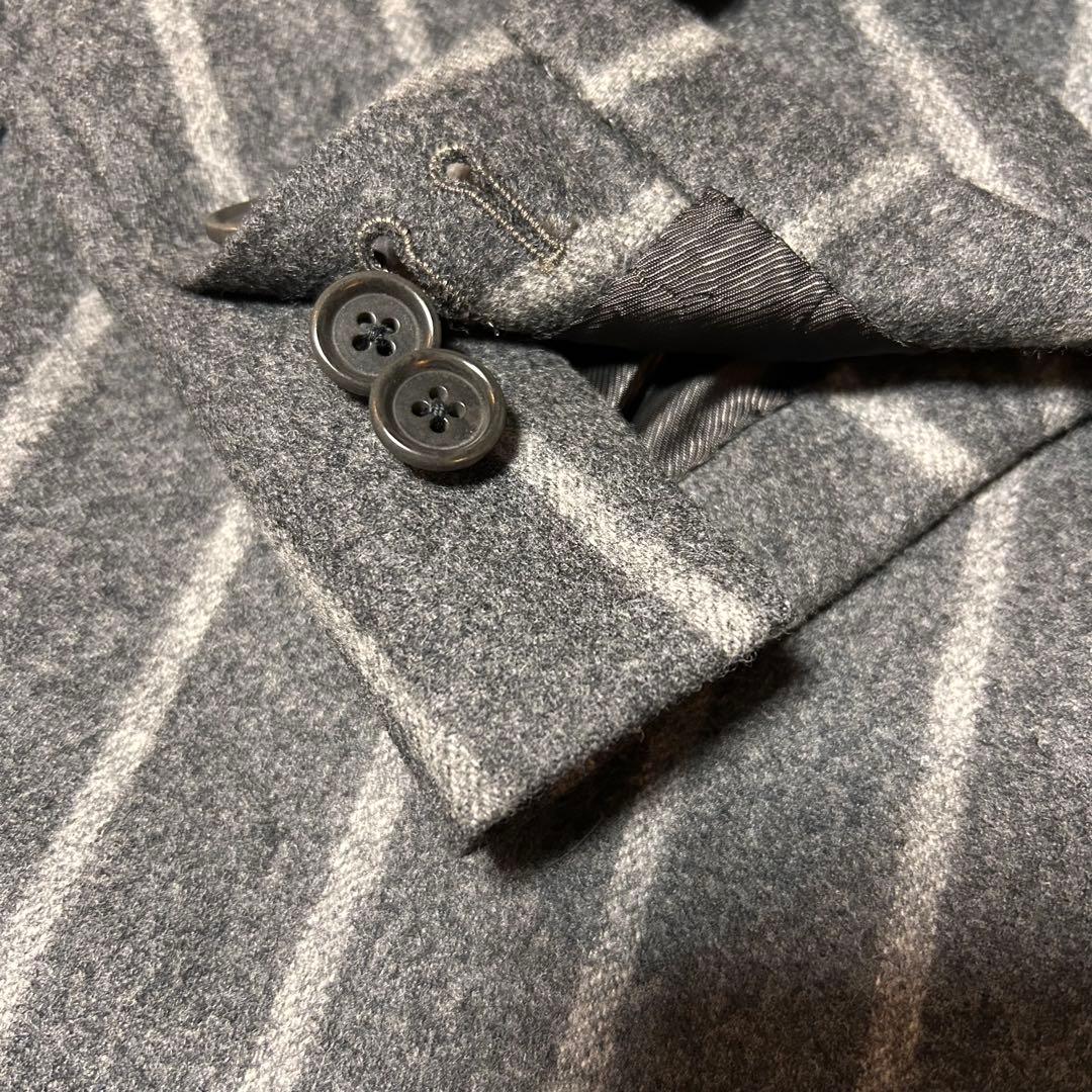 De Petrillo フランチネルチョークストライプスーツ グレー