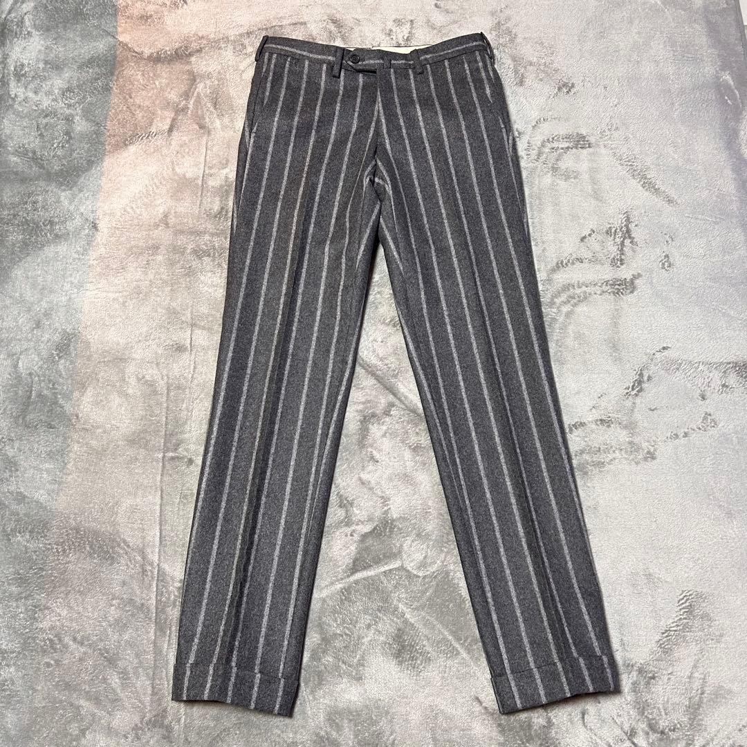 De Petrillo フランチネルチョークストライプスーツ グレー