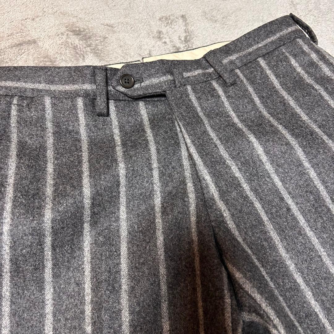 De Petrillo フランチネルチョークストライプスーツ グレー