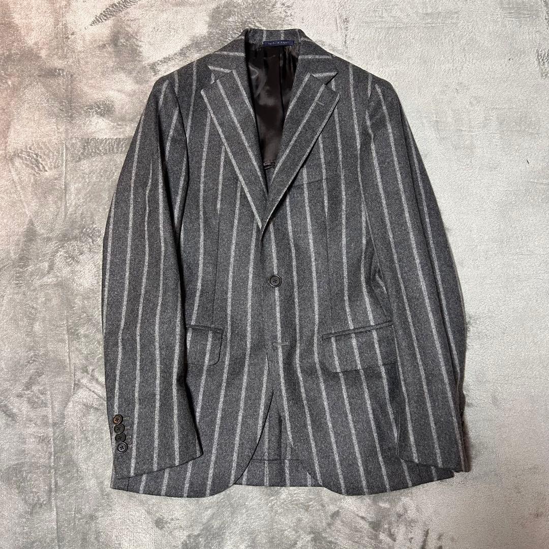 De Petrillo フランチネルチョークストライプスーツ グレー