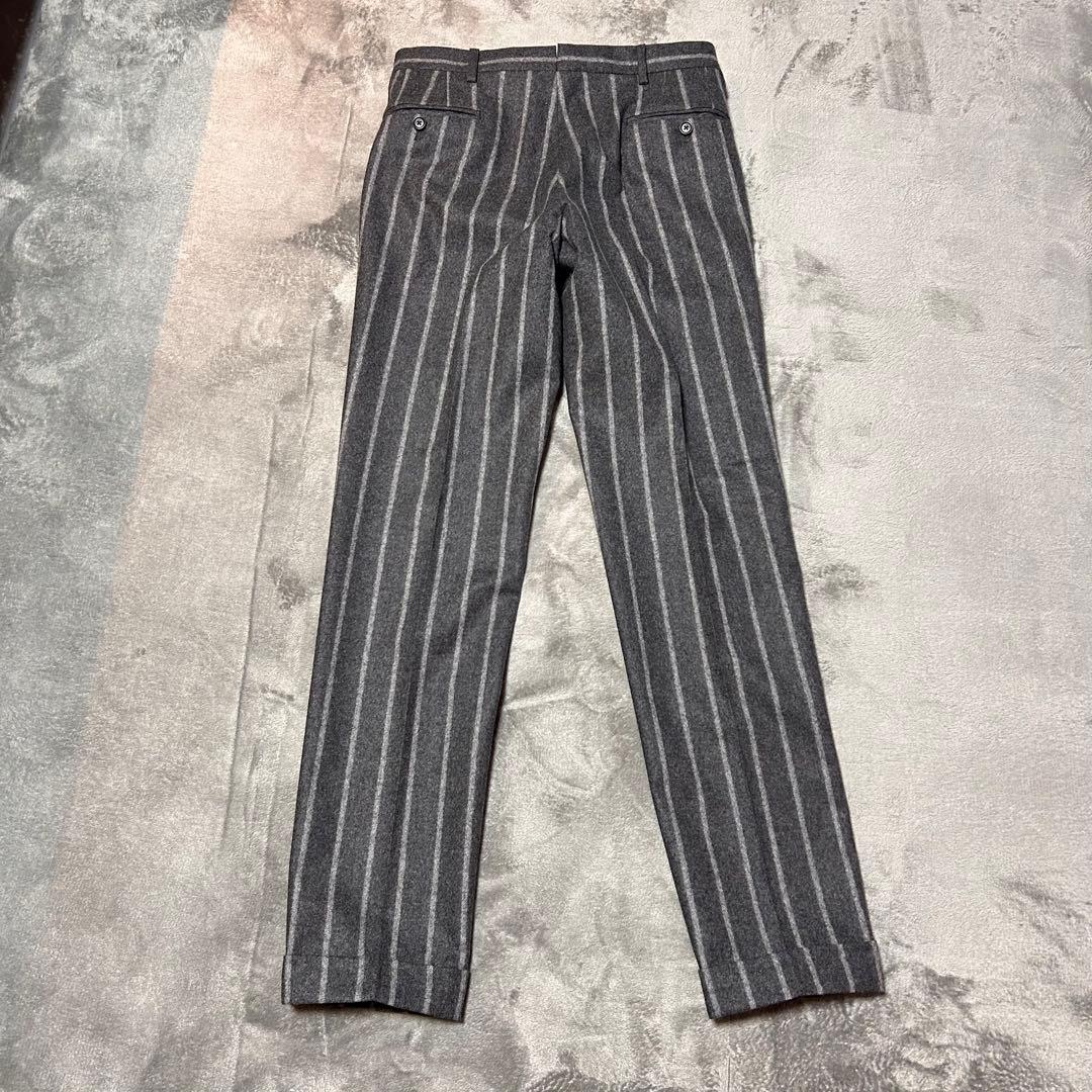 De Petrillo フランチネルチョークストライプスーツ グレー