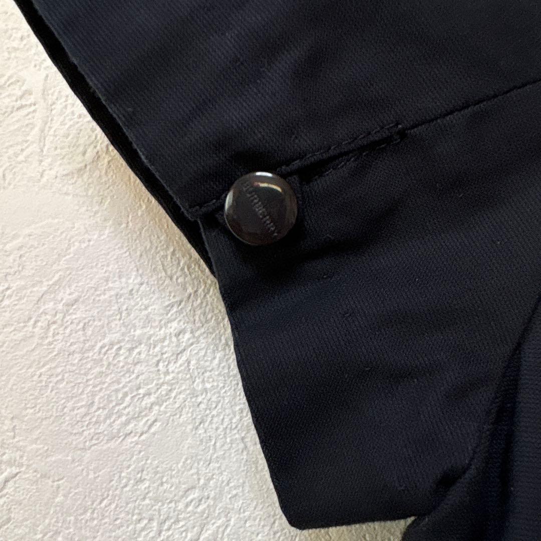 BURBERRY バーバリー 半袖ワンピース 120白襟 濃紺 フォーマル