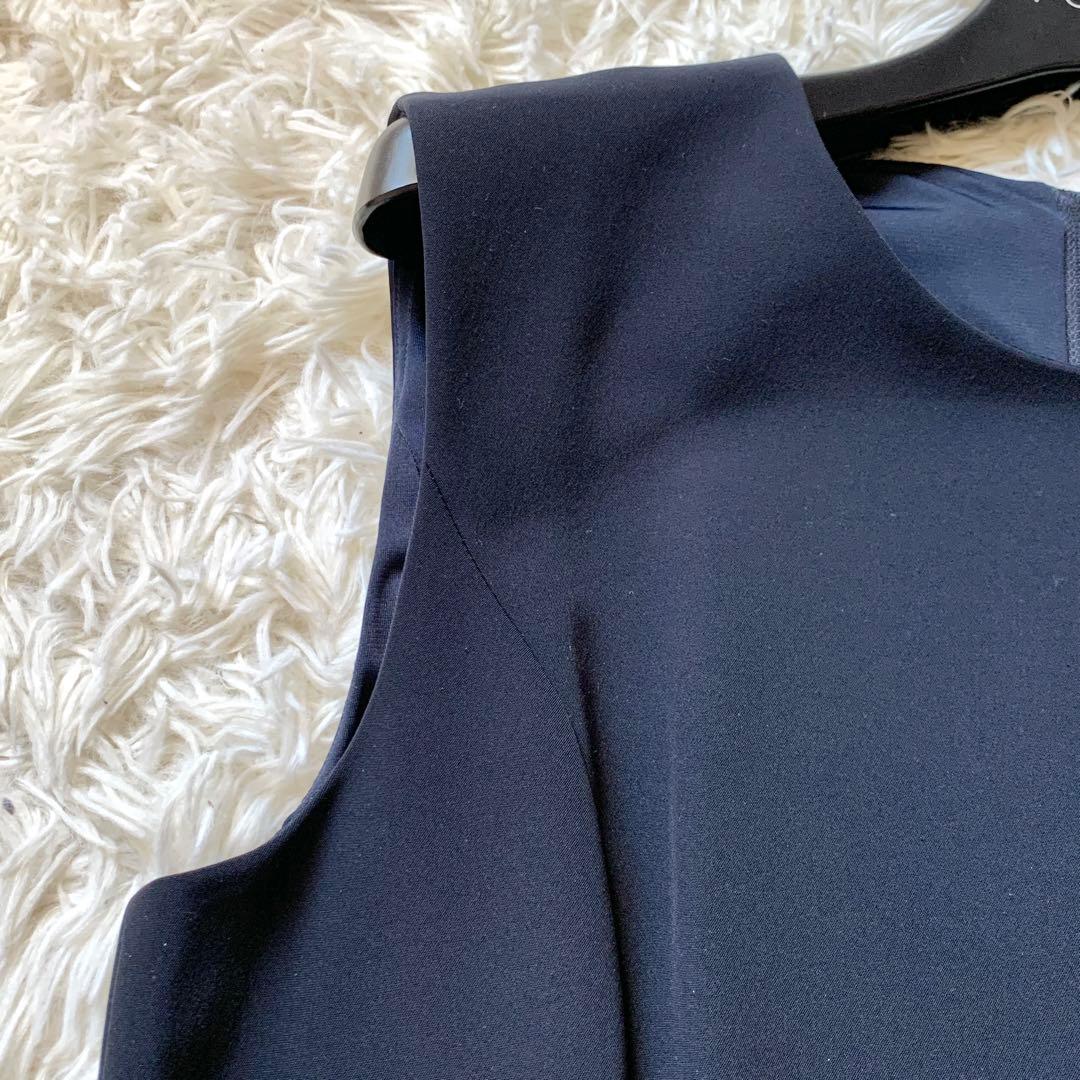 極美品✨希少サイズ フォクシー ローウエスト バロン ワンピース 美シルエット