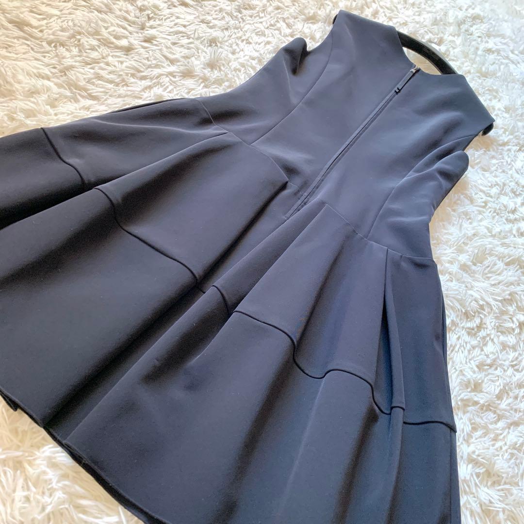 極美品✨希少サイズ フォクシー ローウエスト バロン ワンピース 美シルエット