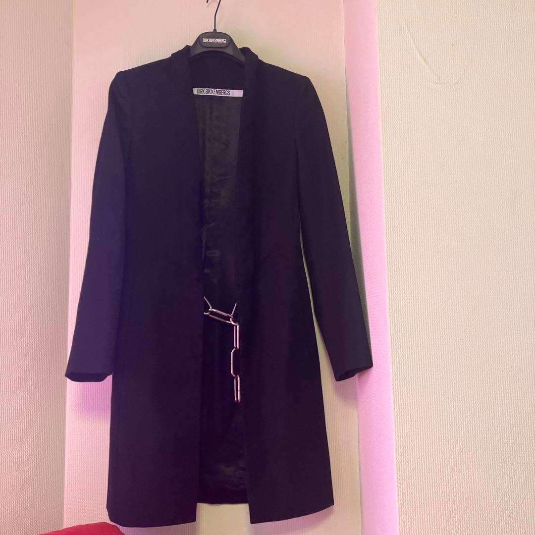 ダークビッケンバーグ　チェーン付き細身ロングジャケット　コート