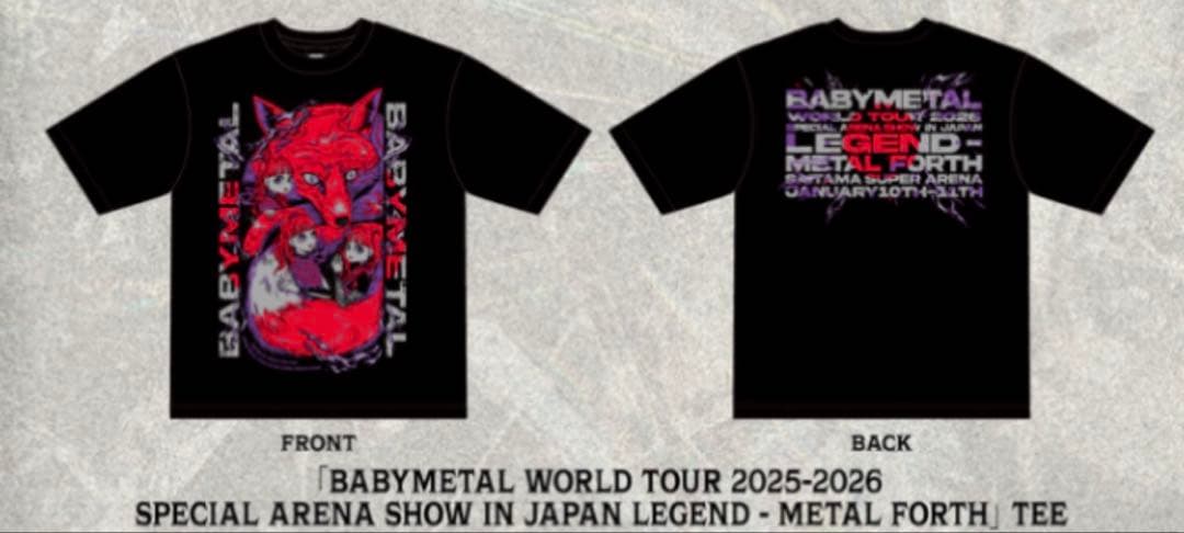 BABYL L FOUTH WORLD TOURTシャツMサイズ
