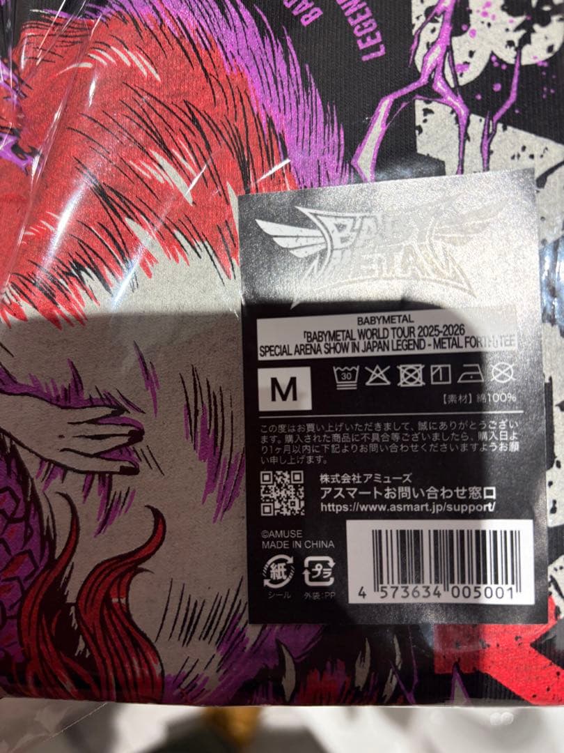 BABYL L FOUTH WORLD TOURTシャツMサイズ