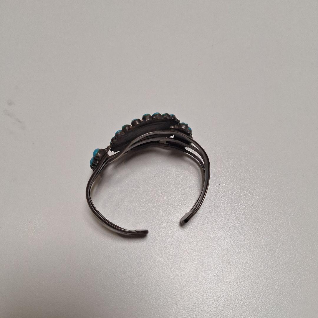 インディアンジュエリー　925刻印あり　バングルターコイズ