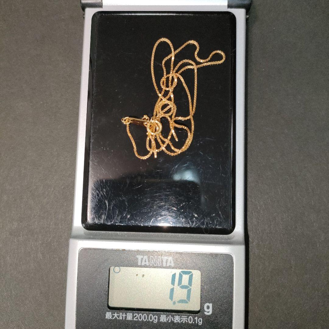 K１８　ゴールド　ネックレス　1.9g　刻印有り